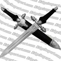 HK-01353 - Medieval Dagger Ornate w Scabbard