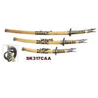 SK317CAA - 3 Pcs Open Mouth Dragon Sword Set