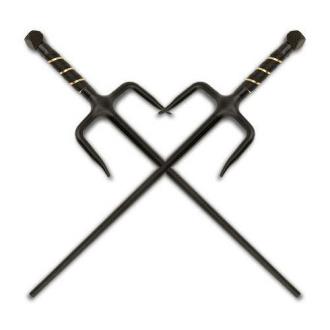 Traditional Twin Japanese Sais 21in Black