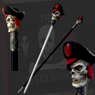 Pirate Skull Cane Sword