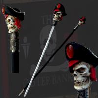 BS-013113 - Pirate Skull Cane Sword