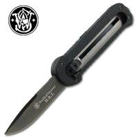 19 D - Smith &amp; Wesson Out-The-Front Drop Point Knife