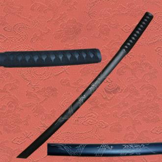 Bokken Kendo Practice Sword Dragon Engraved