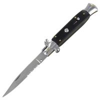 55BKS Milano - Il Grande Italian Milano Stiletto Dark Ritual Automatic Knife 11