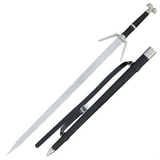 Rivian Warrior Silver White Double-Headed Wolf Sword