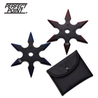 PERFECT POINT 90-16BR-2 THROWING STAR SET 4" DIAMETER