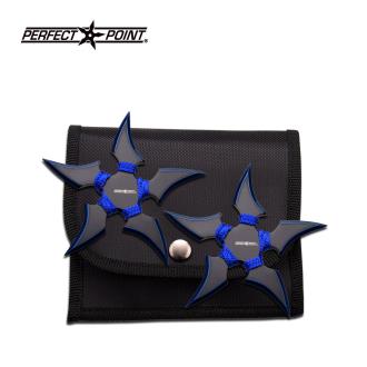 Perfect Point Blue 4" Throwing Stars 2 Piece Set