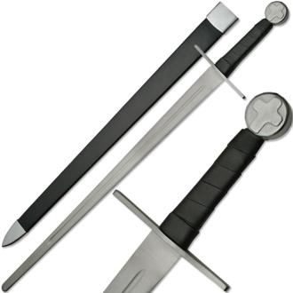 Knights Templar Full Tang Sword Blunt Battle Ready Medieval Cross