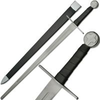 901140 - Knights Templar Full Tang Sword Blunt Battle Ready Medieval Cross
