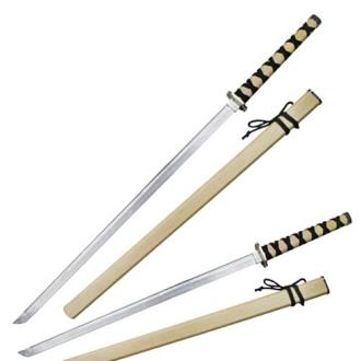 Training Wood Sword Aluminum Blade