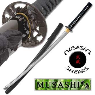 Musashi 1060 Carbon Steel Bamboo Warrior Sword Black