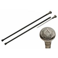 926901 - 36&quot; MASON / MASONIC WALKING CANE SWORD