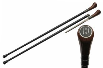 37" Manual Stick Shift Sword Cane