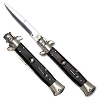 Black Automatic Knife Stiletto Switchblade