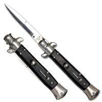 A-10BK - Black Automatic Knife Stiletto Switchblade