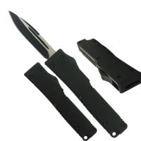 933-1BK - Electrifying California Legal OTF Switchblade Dual Action Single Edge Knife Black