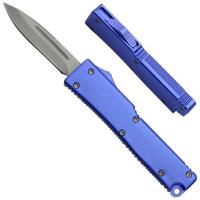 933-4BL - Electrifying California Legal OTF Dual Action Knife (Blue)
