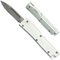 933-3S - Electrifying California Legal OTF Dual Action Knife (Silver)