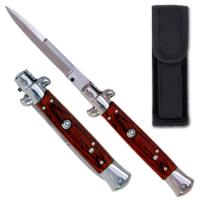 A-10W - Wood Handle Stiletto Knife