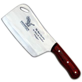 Shaheen Heavy Chef Chopper Meat Cleaver Knife Kitchen Cutlery Butcher Red Wood Handle Full Tang