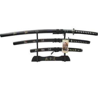 3 Pcs Samurai Sword Set