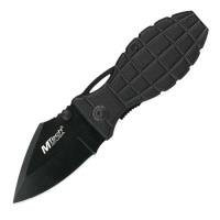 426BK - Mtech Grenade Style Knife Tactical Black Military Folding Stainless Steel Blade