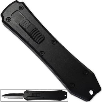 Legends Micro OTF Stiletto Blade Knife Black Out The Front