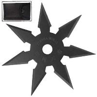 CK5507B - Secret Khoga Ninja Seven Points Throwing Star Black