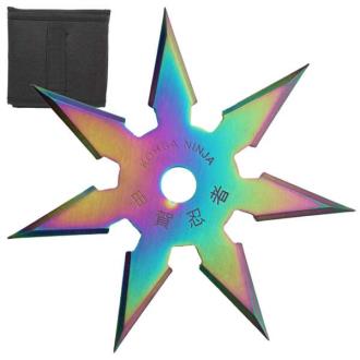 Secret Khoga Ninja Seven Points Throwing Star Titanium