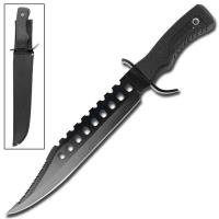 HK0498BK - Survivors Bowie Sawback Knife 17 Inches Black