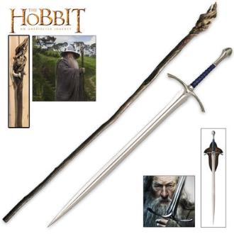 The Hobbit Gandalf Staff and Glamdring Sword Collectors Combo - BKCK117