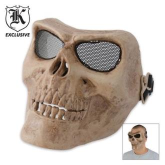 Airsoft Military Skull Facemask Bone Color BK2307