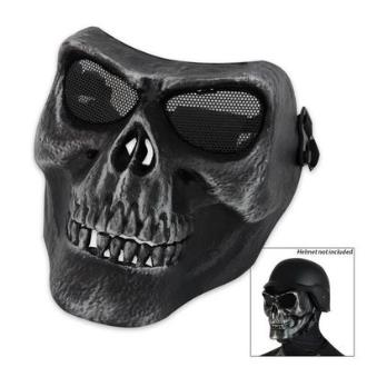 Airsoft Military Skull Facemask All Black - BK2346