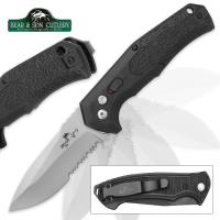 04-BC0241 - Bear Ops Bold Action Auto Serrated Pocket Knife