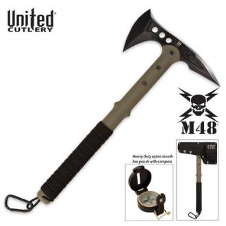 M48 Ranger Tomahawk Axe with Lensatic Compass & Sheath - UC2836