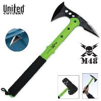 UC2946 - M48 Apocalypse Tactical Tomahawk Toxic Green &amp; Sheath - UC2946