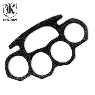 Cop Knuckle Duster Brass Knuckle Handcuff Paperweight - Black