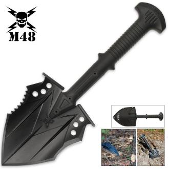 Tactical Shovel Entrenchment Tool with Axe Blade And Sheath