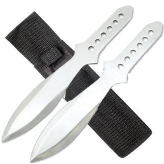 Perfect Point 10.5 Throwing Knife Set of 2 Knives and With Nylon Sheath 312-L2