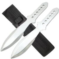 A1202S - Perfect Point 10.5&quot; Throwing Knife Set of 2 Knives and With Nylon Sheath 312-L2