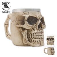 BK1720 - Realistic Fantasy Skull Coffee Mug Tankard - BK1720