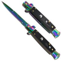 A150KBR - Italian Milano Stiletto Titanium Automatic Knife A150KBR Automatic Knives