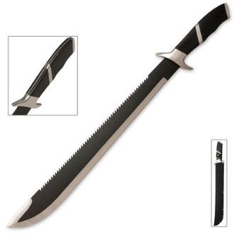 War Hunter Sawback Blade Machete & Sheath - BK1806