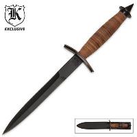 BK2140 - V42 Military Stiletto Switchblade Dagger with Sheath - BK2140