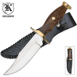 Classic Hunting Knife With Wood Handle