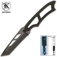 BK430 - Tactical Warrior Tanto Neck Knife with Lanyard Sheath BK430