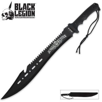 Black Legion Jungle Hunter Machete with Sheath