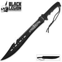 17-BV124 - Black Legion Jungle Hunter Machete with Sheath