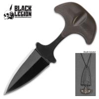 17-BV440 - Black Legion Mini Ninja Neck Knife
