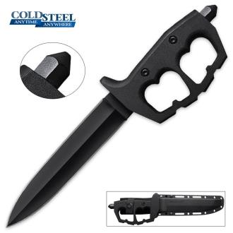Cold Steel Chaos Double Edge Knife with Sheath